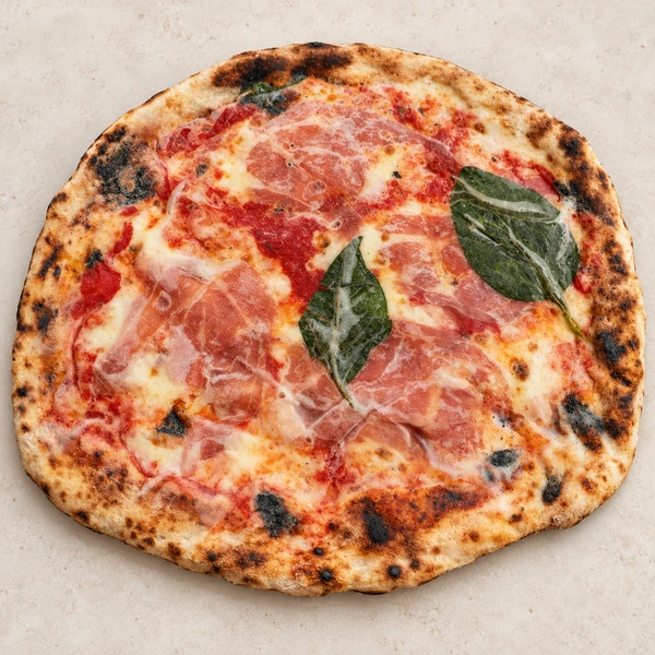 Focaris Rosemary frozen pizza with prosciutto di Parma, mozzarella and mascarpone